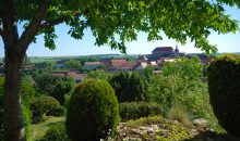 Wochenendgrundstück in Wettin - Blick von der Terrasse