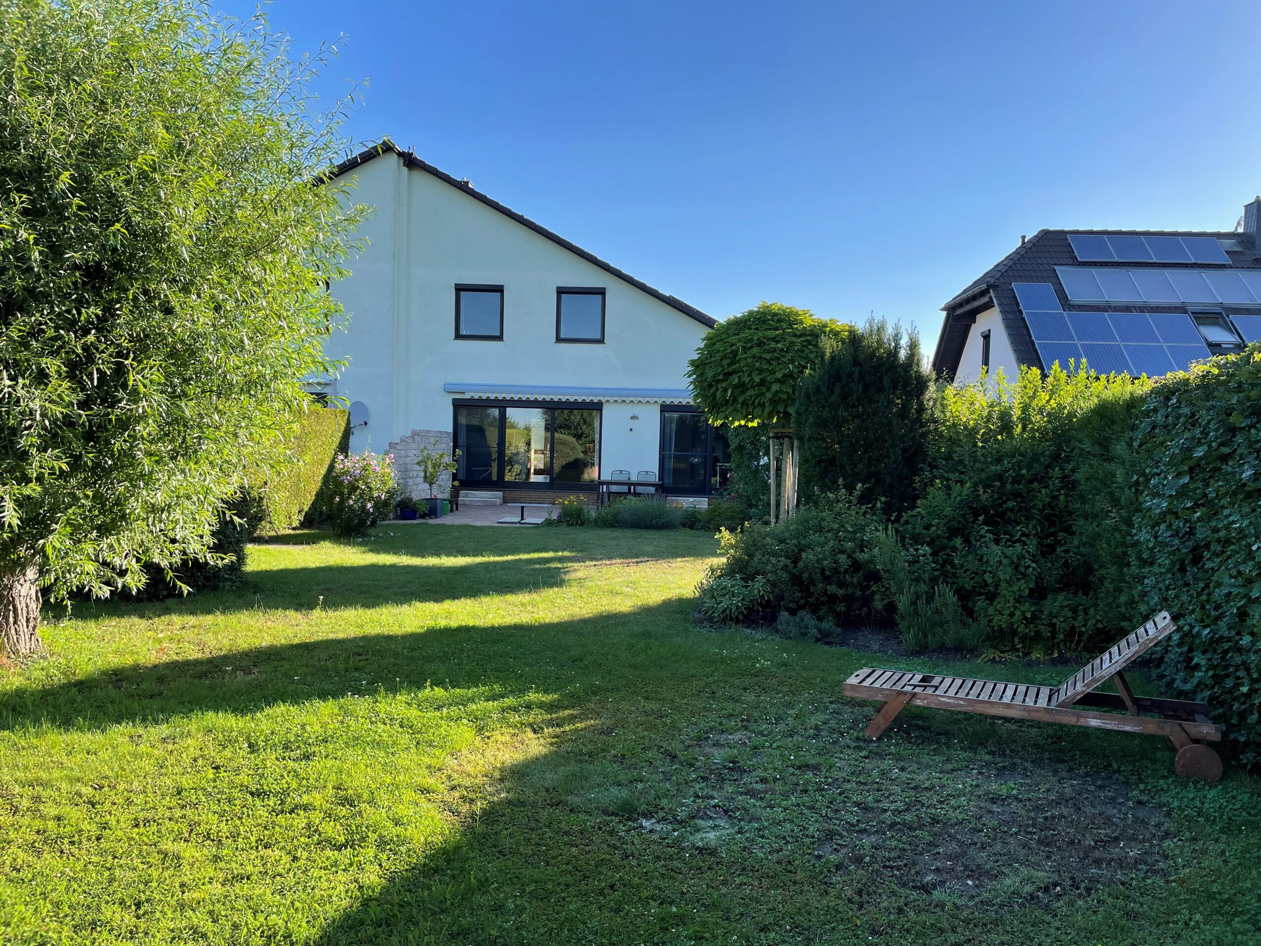 Einfamilienhaus Langenbogen - Blick vom Garten