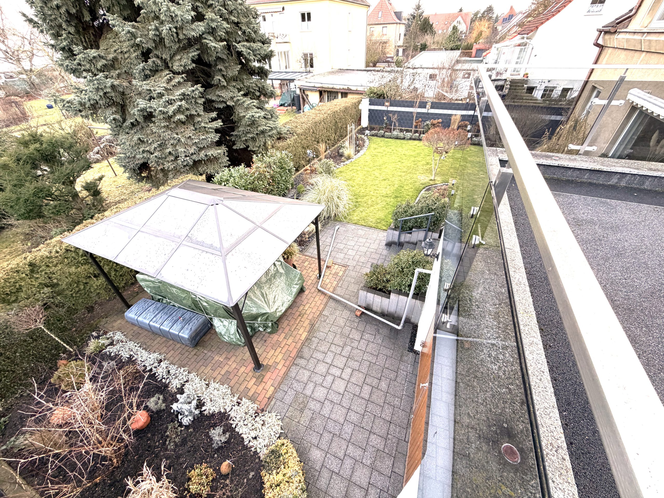 Zweigenerationenhaus - Terrassenblick Obergeschoss