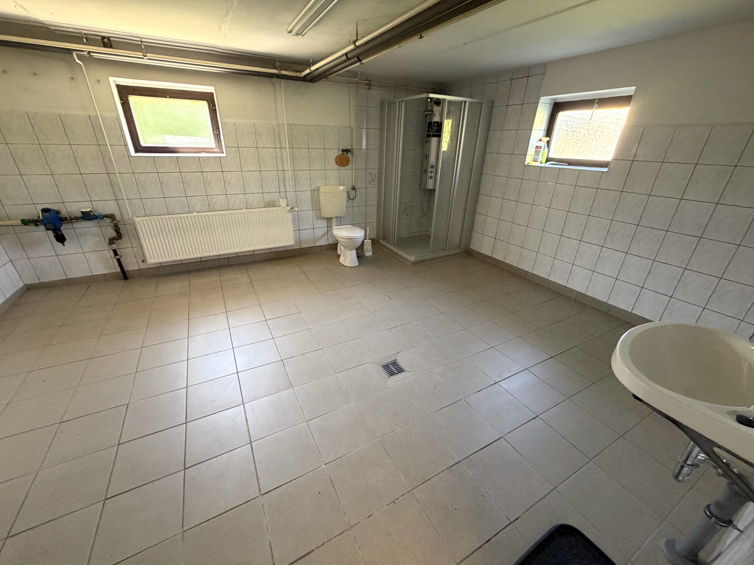 Einfamilienhaus in Lieskau - Mehrzwecksanitärraum mit Dusche und WC